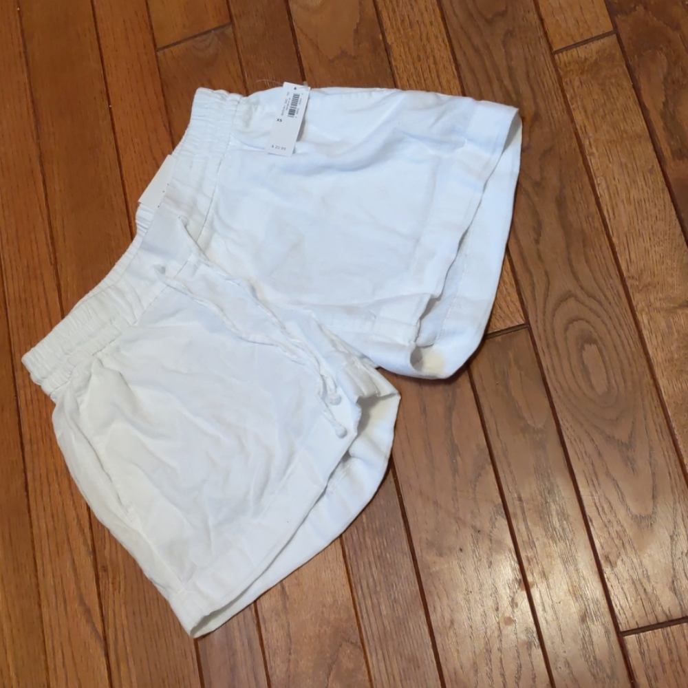 White casual shorts